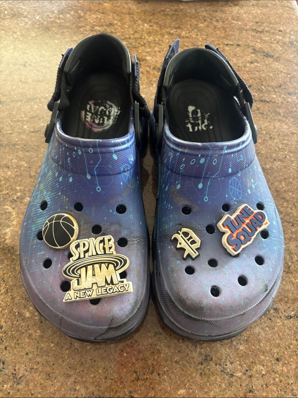 CROCS Purple & Blue Space Jam Tune Squad Clog Slip-Ons
